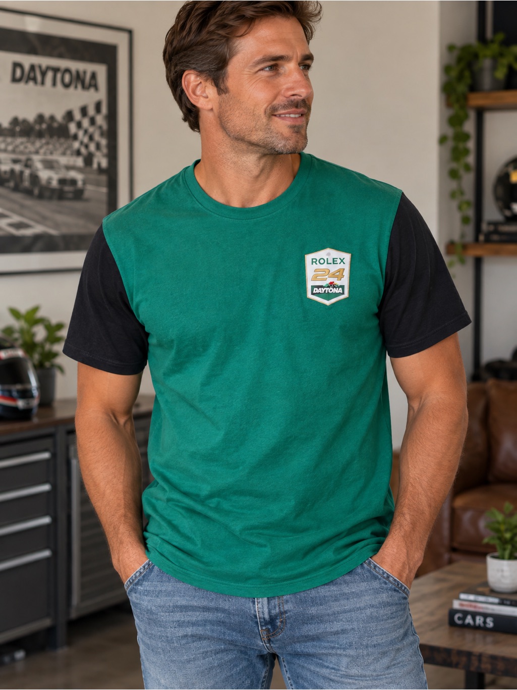 Rolex Green And Black Daytona Short Sleeve Tshirt